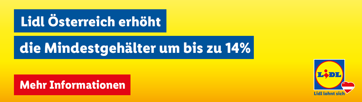 Lidl Österreich erhöht die Mindestgehälter