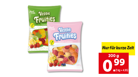 Vegetarische Fruchtgummis