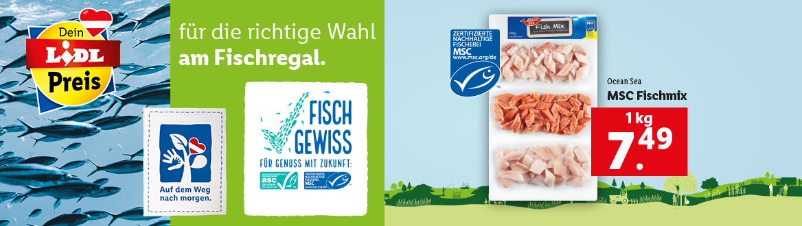 Richtige Wahl am Fischregal