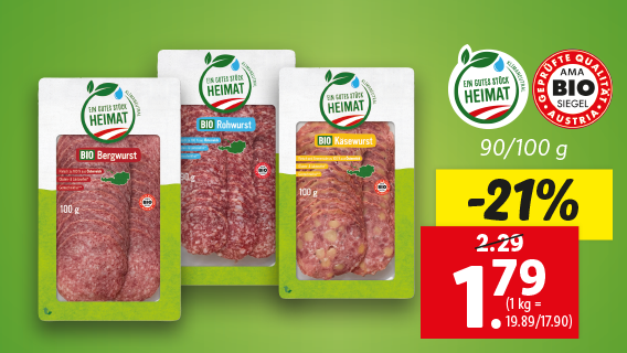 Bio-Wurstsortiment