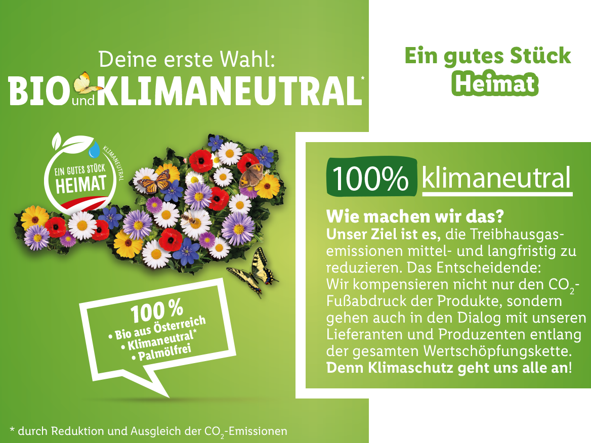 Bio und Klimaneutral - Ein gutes Stück Heimat