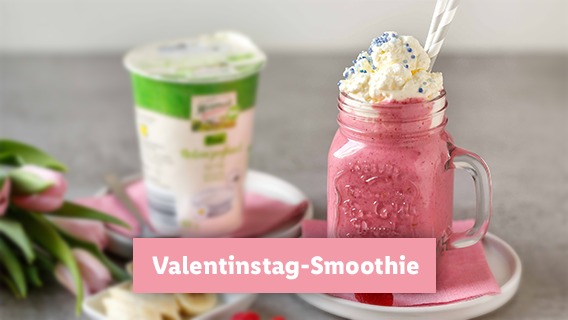 Süßer Valentinstag-Smoothie