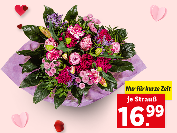Valentinsstrauß Premium