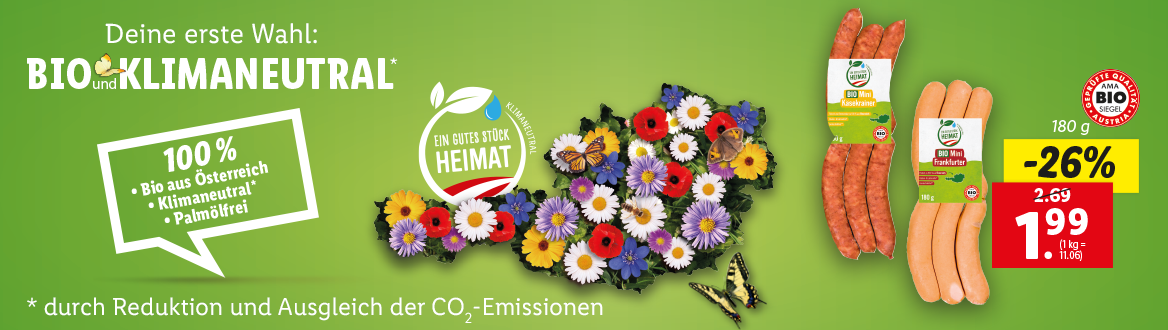 Ein gutes Stück Heimat - Bio und Klimaneutral