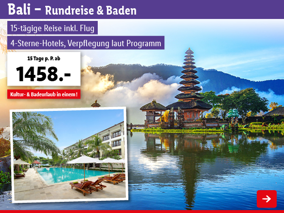 Bali Rundreise und Baden