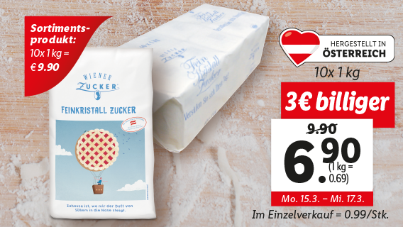 Wiener Zucker Feinkristall Zucker
