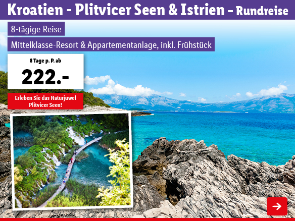 Kroatien - Lika-Senj & Plitvicer Seen