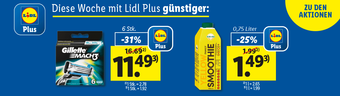 Lidl Plus Aktionen
