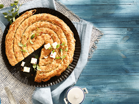 Käse- oder Spinat-Käseschnecke