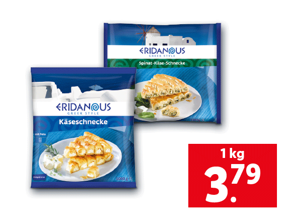 Käse- oder Spinat-Käseschnecke
