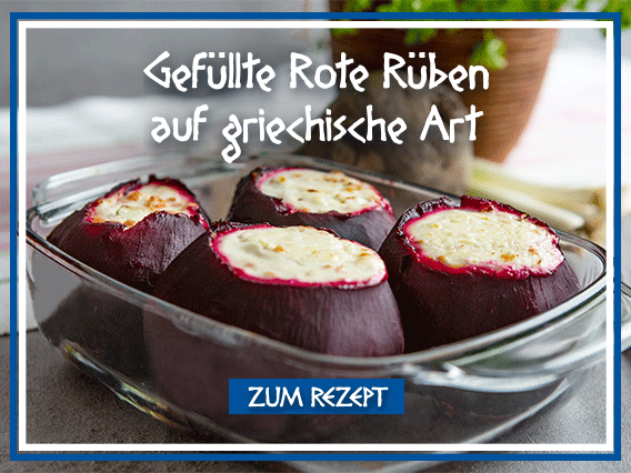Gefüllte Rote Rüben auf griechische Art
