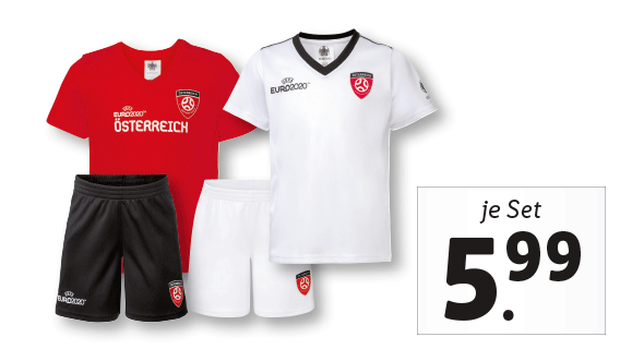 Kinder Fußballtrikot-Set, 2-teilig