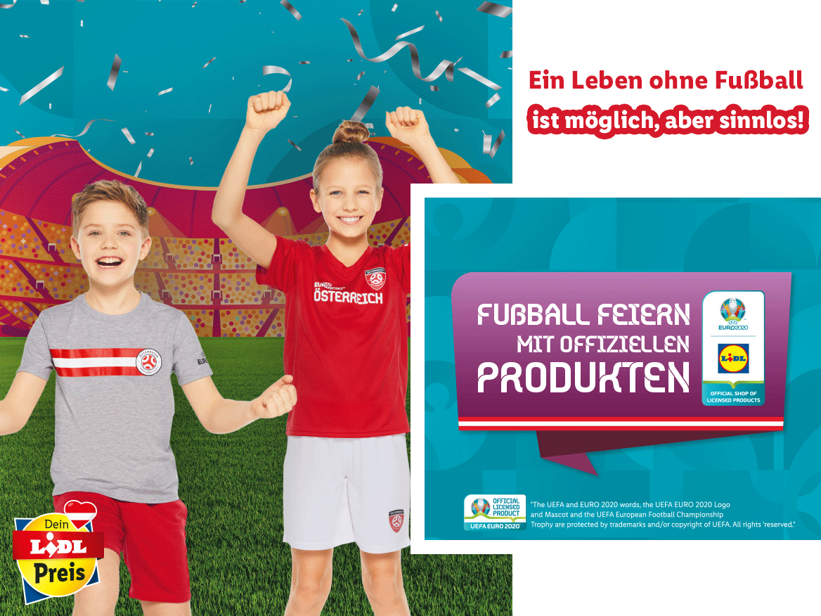 Fußball feiern mit offiziellen Produkten