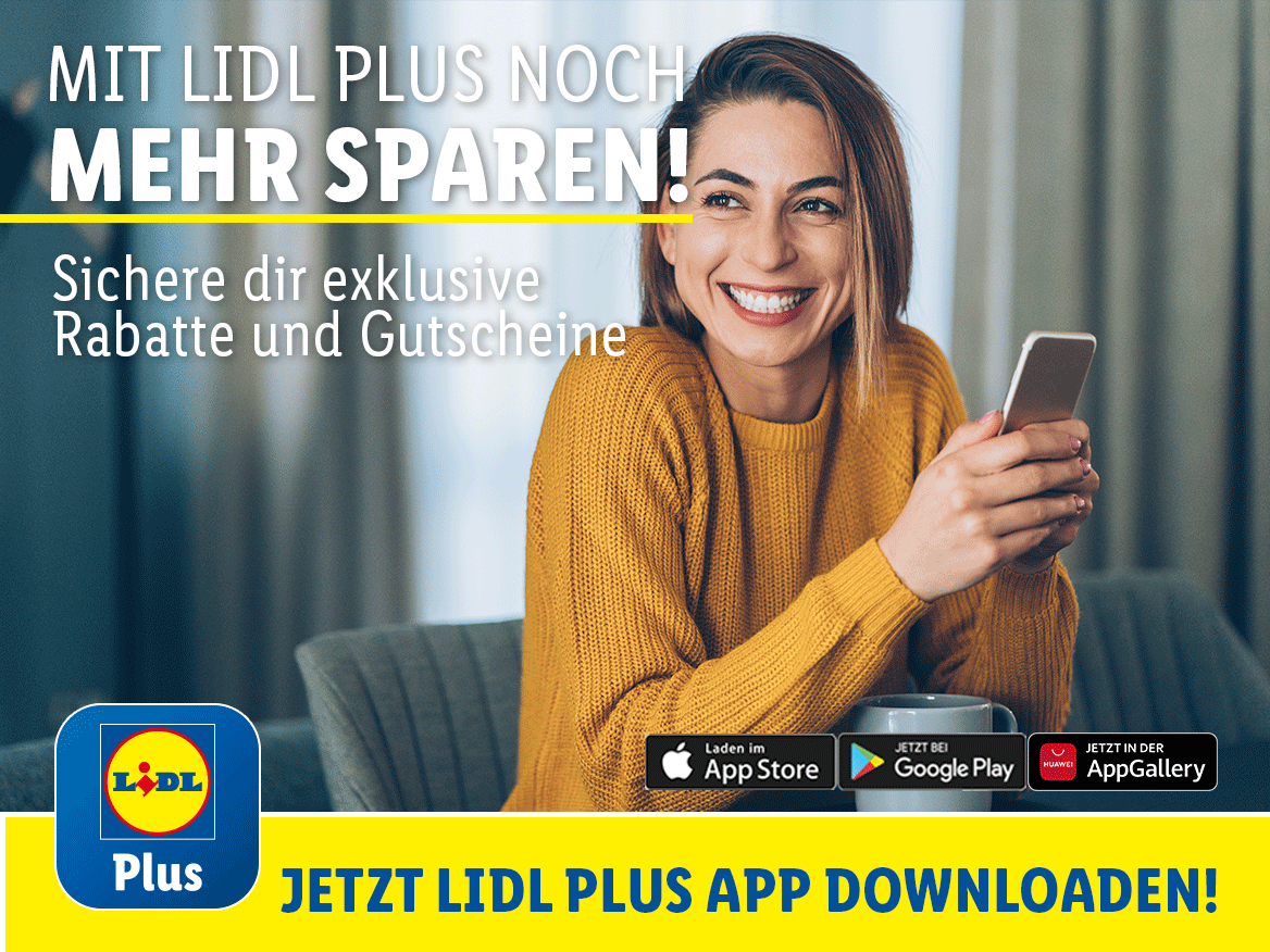 Mit Lidl Plus noch mehr sparen