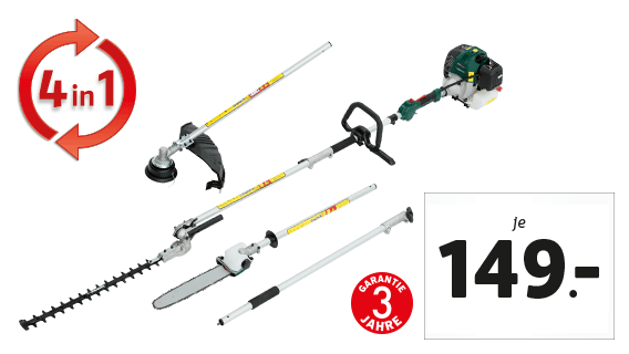 Benzin-Kombigerät 4-in-1