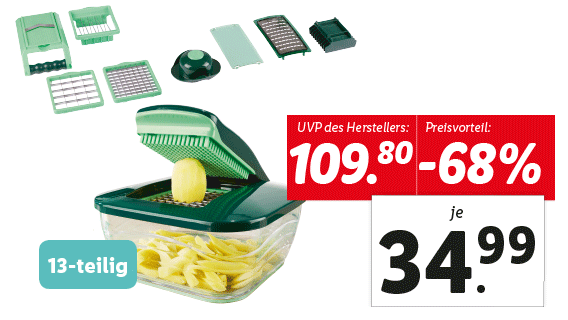 Nicer Dicer „Chef“, 13-teilig