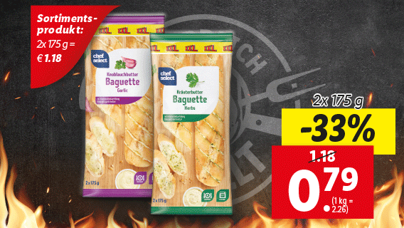 Kräuter/Knoblauch Baguette