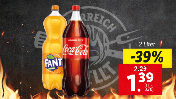 Coca Cola/Fanta/Sprite Limonade