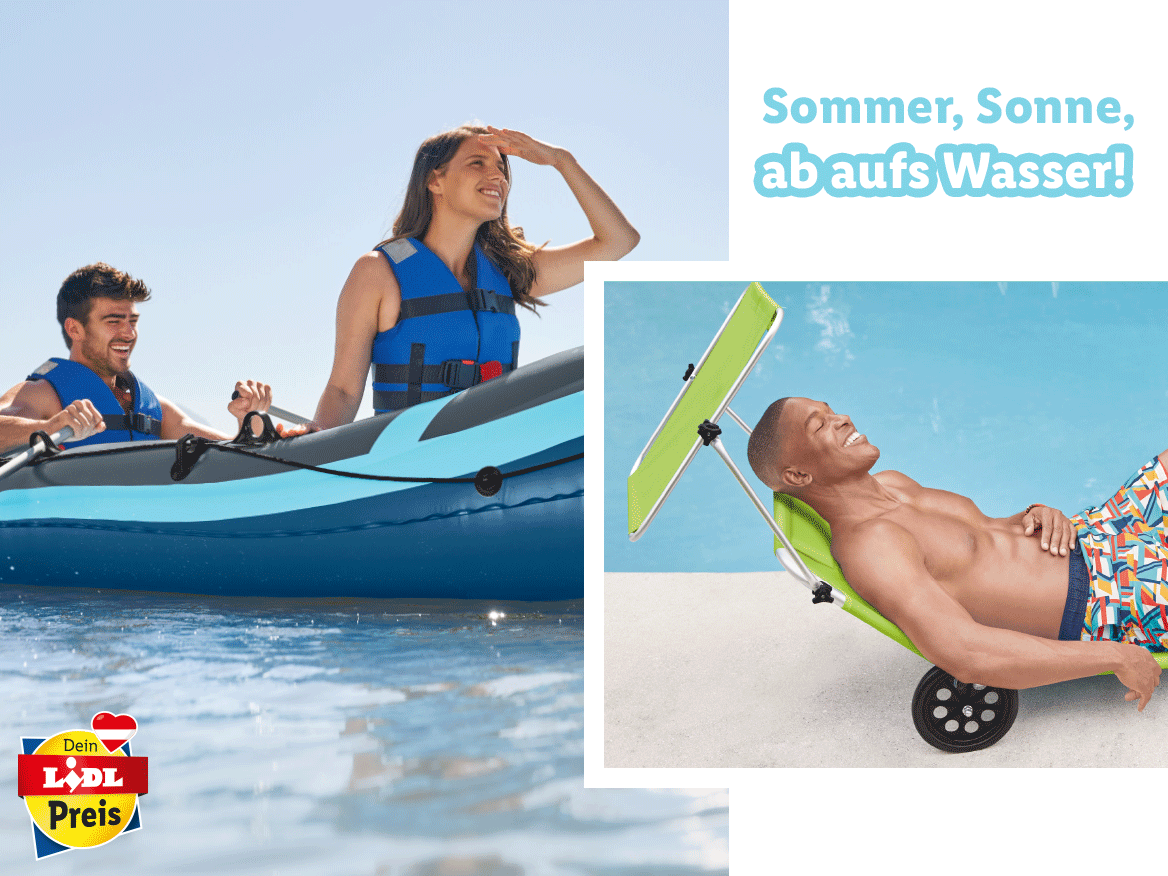 Sommer, Sonne ab aufs Wasser!
