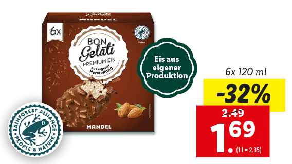 Bon Gelati Stieleis Mandel