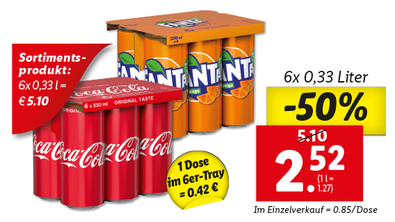 Coca Cola oder Fanta