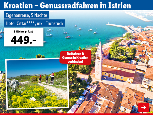 Kroatien - Genussradfahren in Istrien