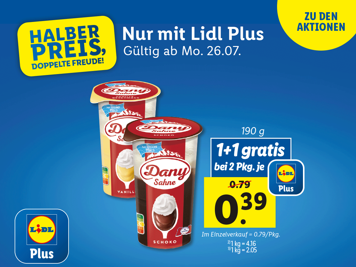 Lidl Plus Aktion