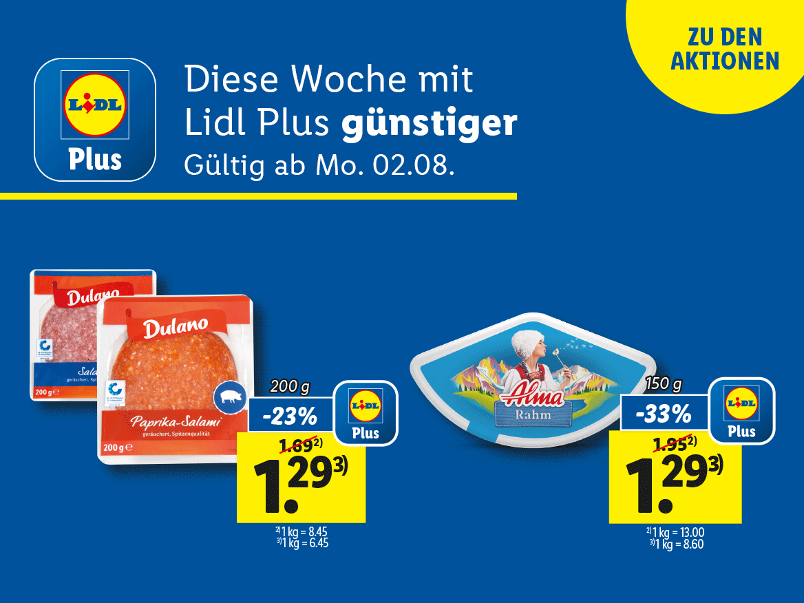 Lidl Plus Aktionen