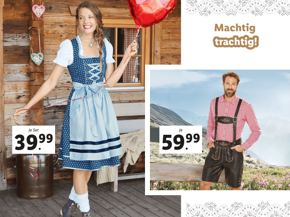 Fesch unterwegs in Tracht