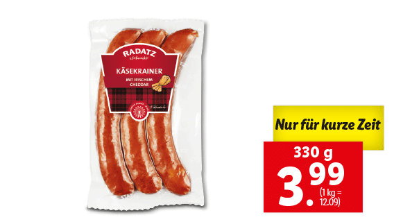 Radatz Cheddar Käsekrainer