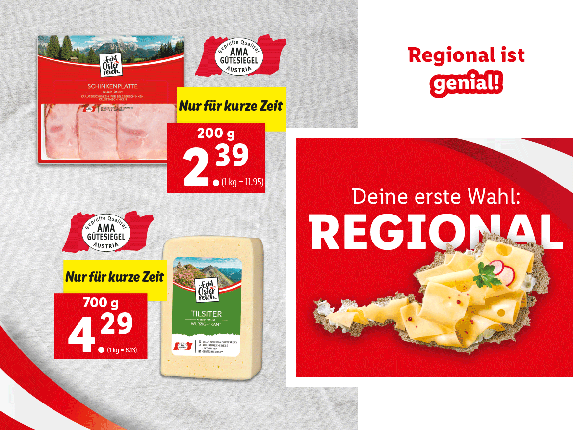 Deine erste Wahl: Regional
