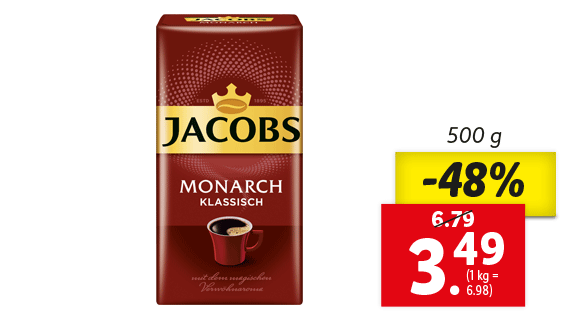 Jacobs Monarch gemahlen oder ganze Bohne