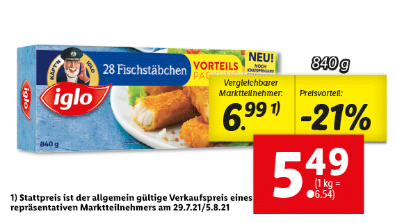 Iglo MSC Fischstäbchen