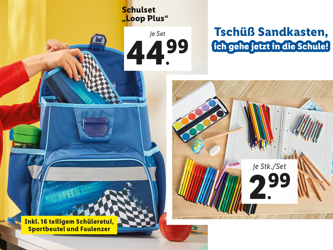 Alles für den Schulstart