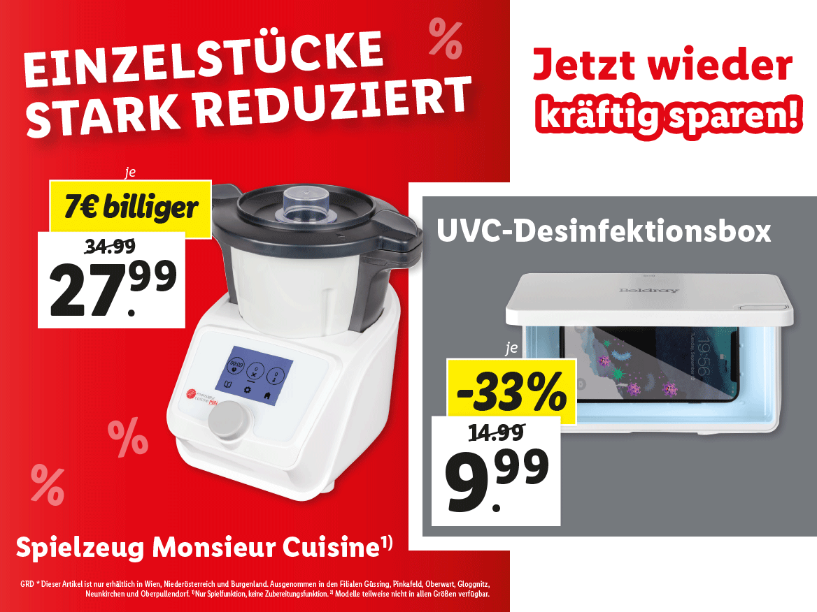 Einzelstücke stark reduziert