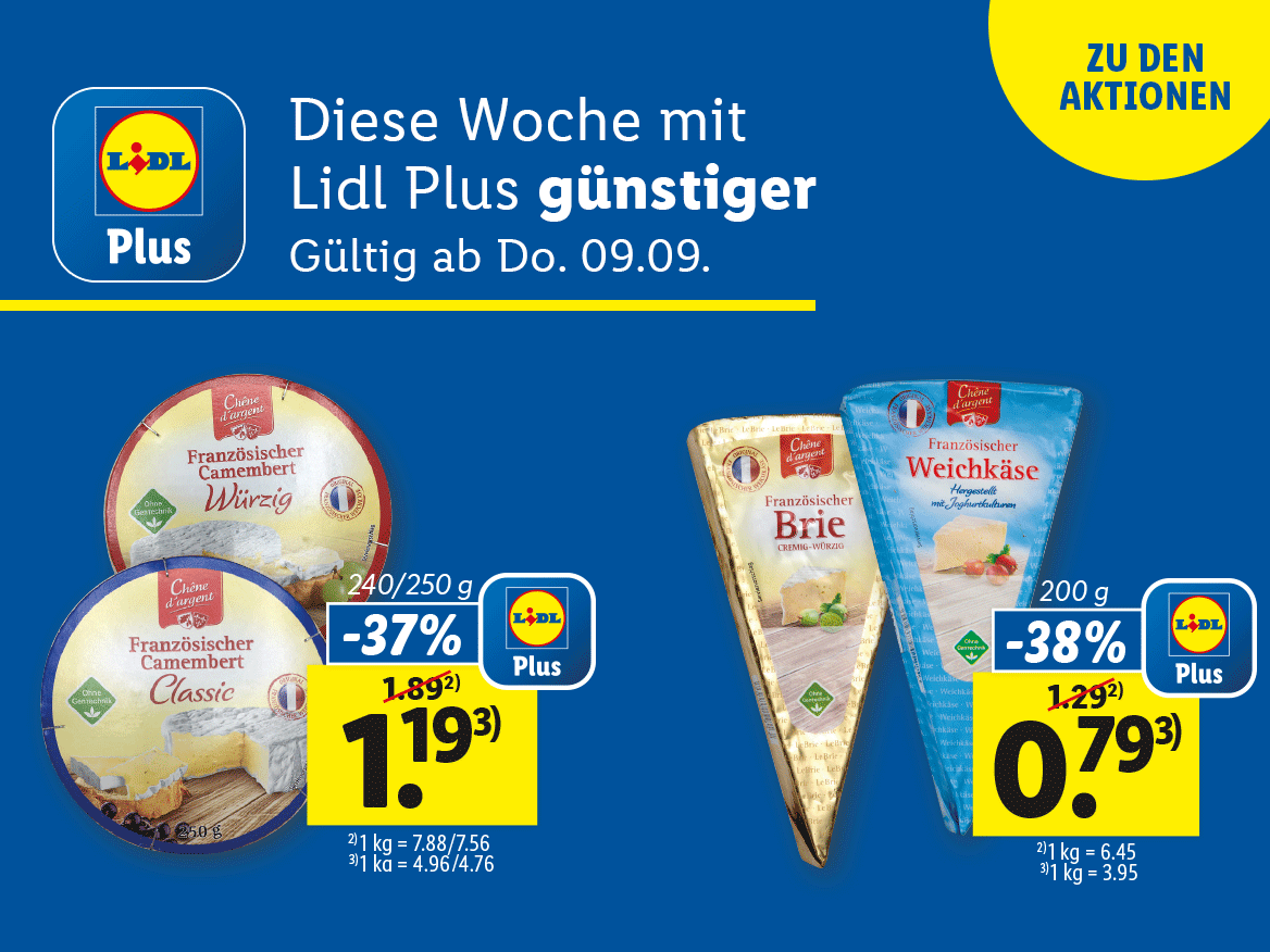 Mit Lidl Plus günstiger