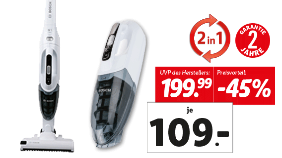 Bosch Akku-Staubsauger, 16 V