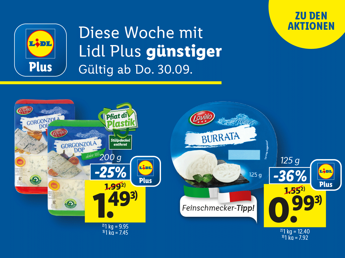 Diese Woche mit Lidl Plus günstiger