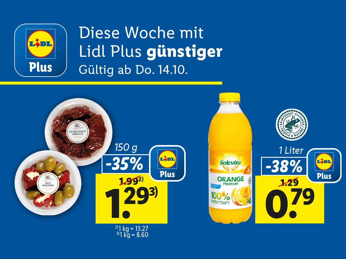 Lidl Plus Aktionen