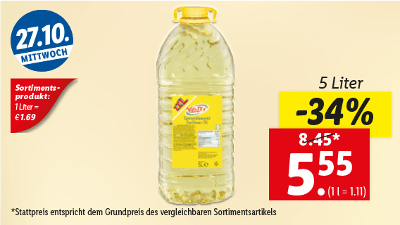 Sonnenblumenöl