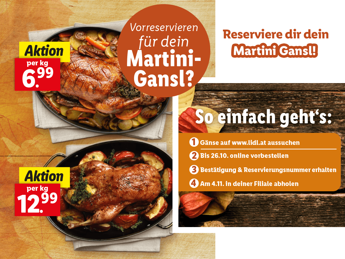 Martini-Gansl reservieren