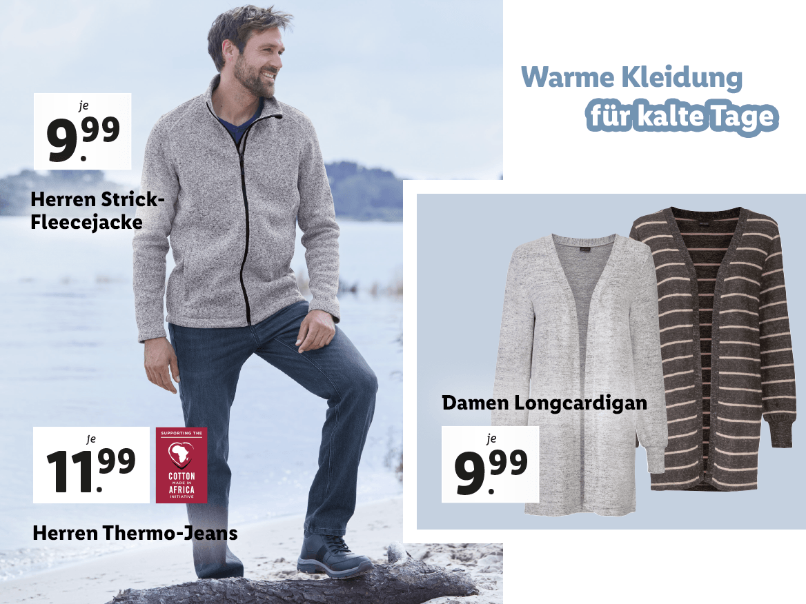 Warme Kleidung für kalte Tage