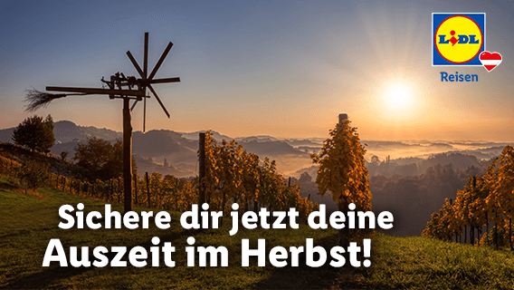 Sichere dir jetzt deine Auszeit im Herbst!