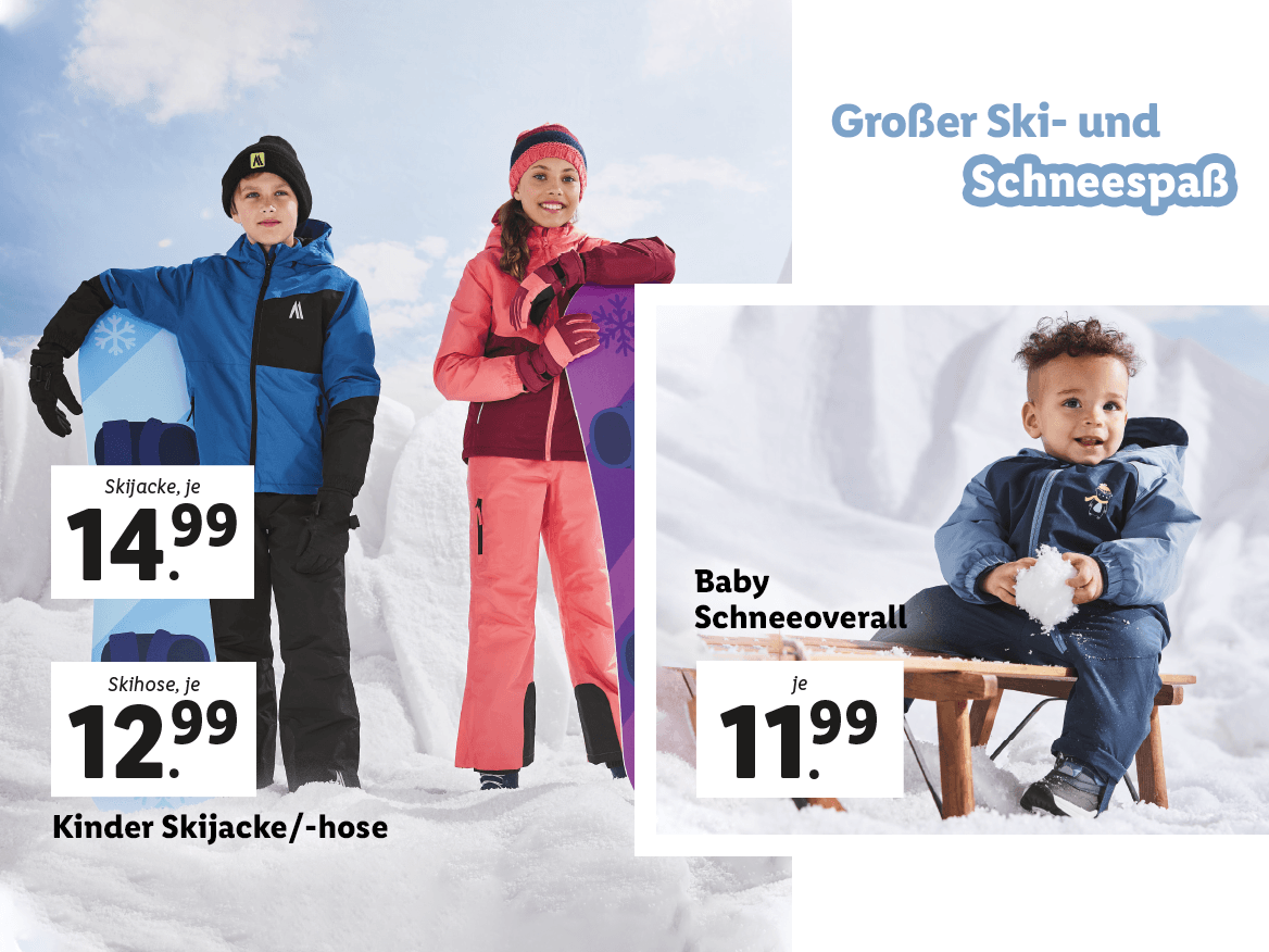 Großer Ski und Schneespaß