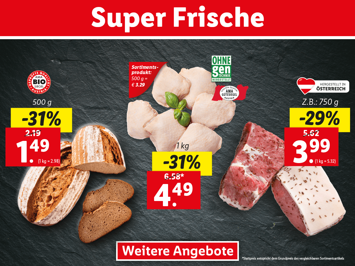 Super-Frische zum Lidl Preis