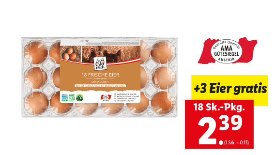 Eier aus Bodenhaltung