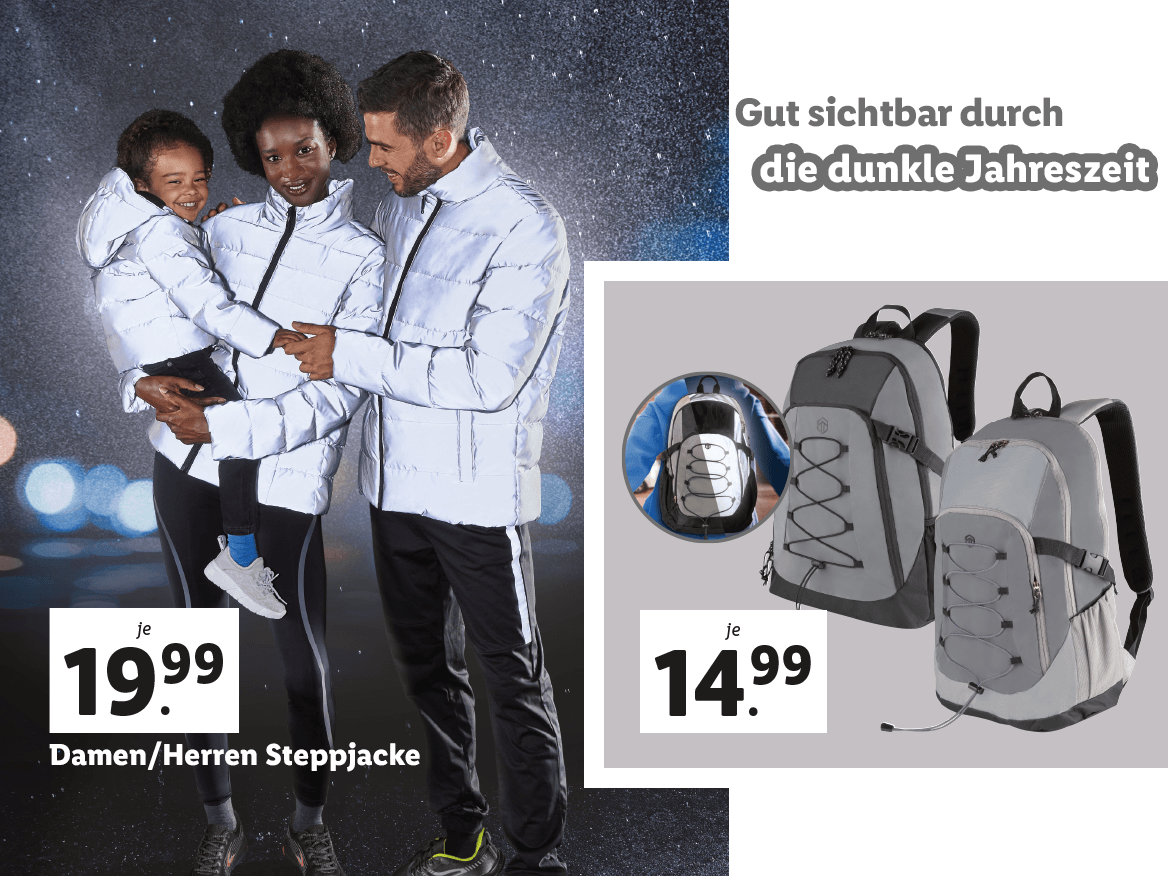 Gut sichtbar durch die dunkle Jahreszeit
