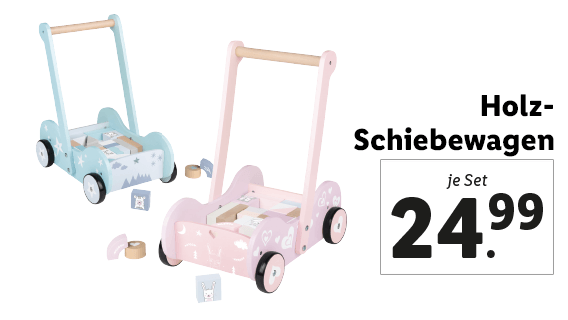 Schiebewagen aus Holz