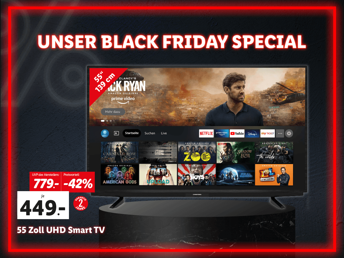  Grundig 55 Zoll UHD Smart TV 