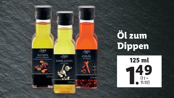 Öl zum Dippen